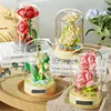 Clockwork rotating music box, building blocks, roses, bells, orchids, puzzle assembly set, Valentine's Day gift 1
