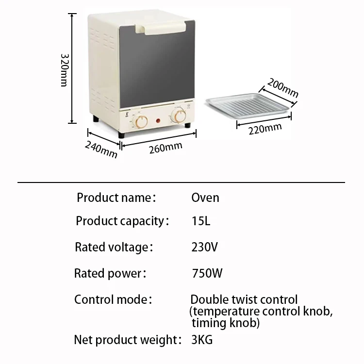 Home Easy To Operate Oil-free Low Fat Electric Fryer Multi-functional Electric Oven