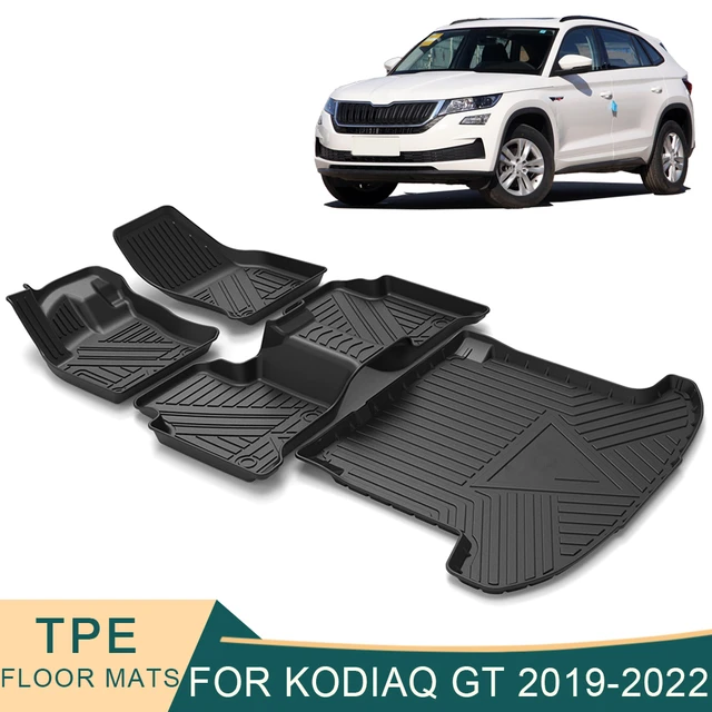 Für skoda kodiaq gt 2013-2017 Auto Auto Fußmatten Allwetter tpe Fußmatten  geruchlose Pad wasserdichte Tablett Innen zubehör - AliExpress