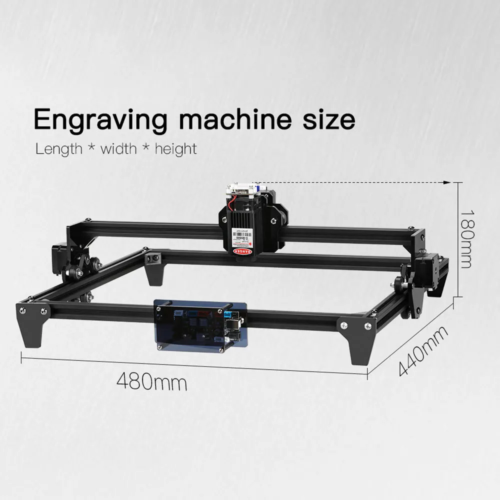 cheap 3d printer TWO TREES 2.5W/5.5W EU/US Engraving Machine 400X300mm Module 7.5W 20W CNC 3D Printer DIY Engraver For Wood Plastic Bamboo 3d printing machine