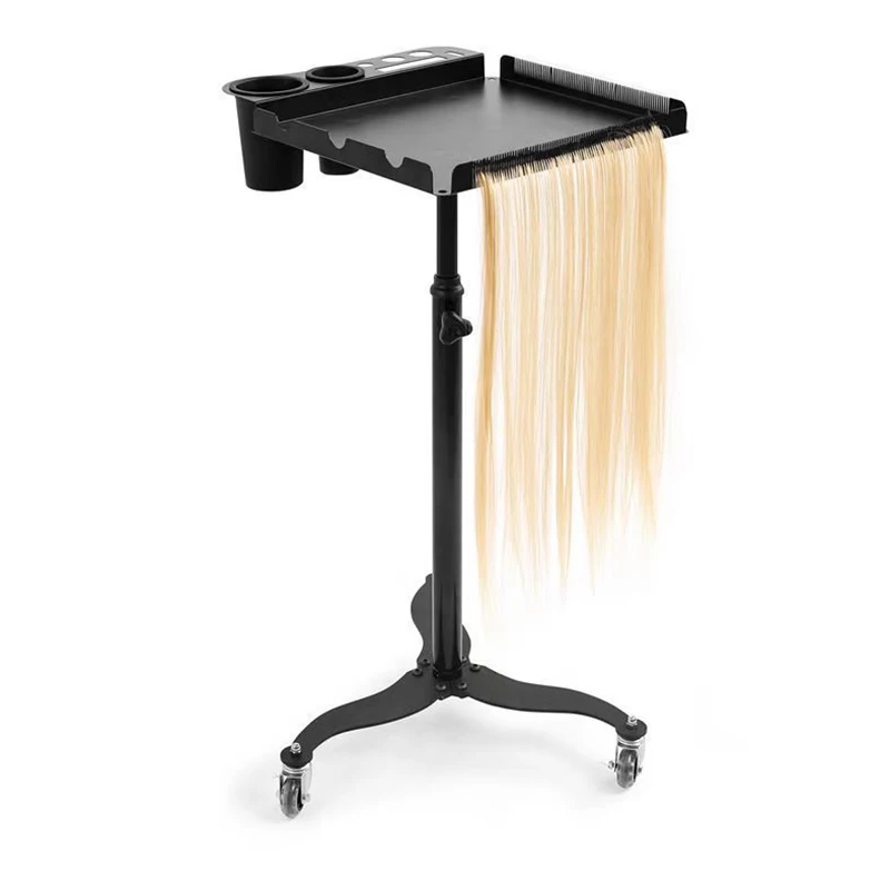Multi Layer Storage Trolley Rolling Salon Tray Cart Organizer Hair Extension Tool Salon Trolley Hair Color Service Tray