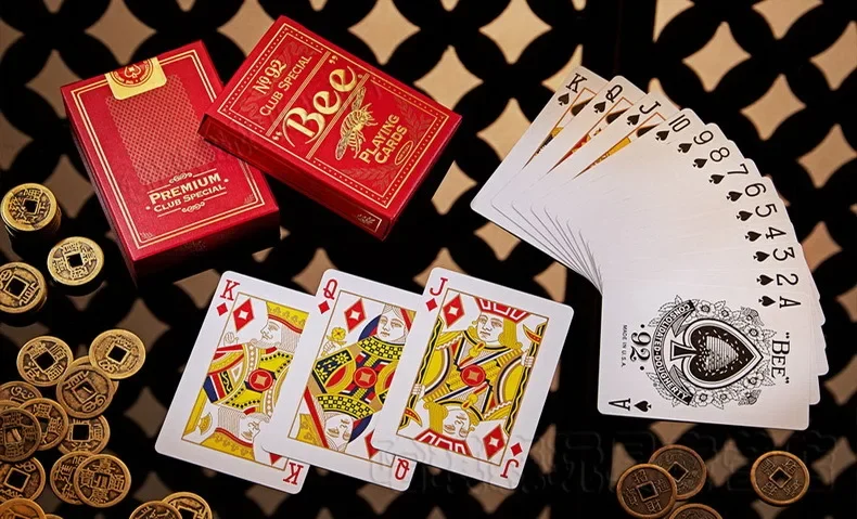 Bee Gold Edition Coterie Playing Cards Blue/Red Deck USPCC