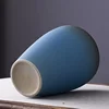 High Grade Ceramic Vase, Flower Arrangement, Frosted, Blue, Living Room, Bedroom, Dining Room, Study Room, Table Top Decor, 1Pc 4