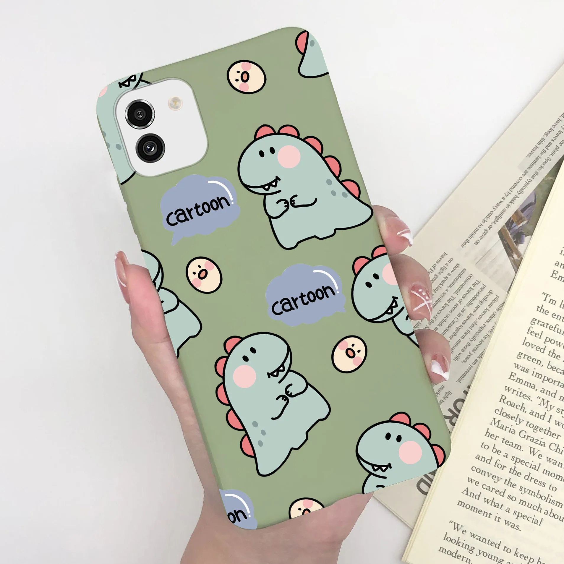 Cute Painted Soft Silicone Bumper Cover for Samsung Galaxy A03 Series