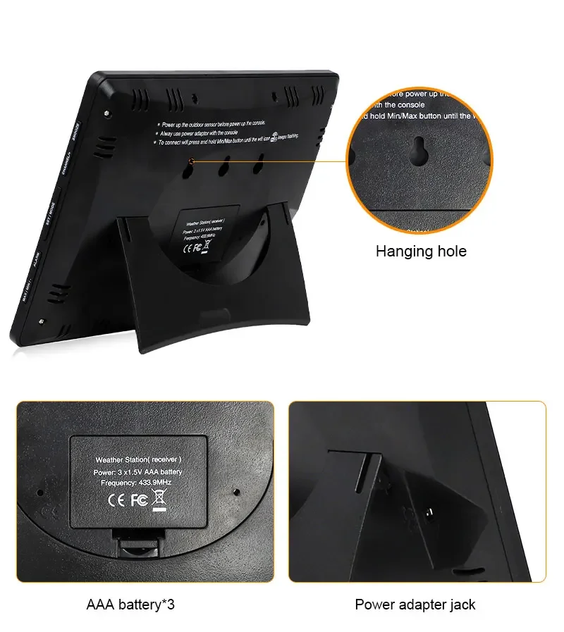 0310 Professional WiFi Weather Station Internet Wireless with Outdoor Sensor Rai