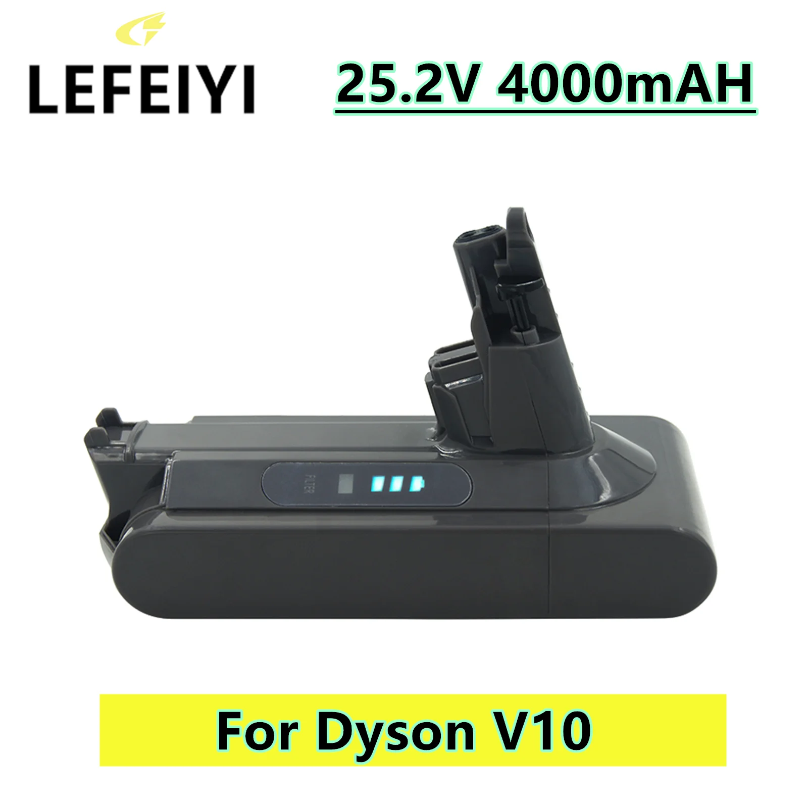 Batmax V10 SV12 Replacement battery 4000mAh for Dyson V10 Battery SV12  Absolute V10 Fluffy cyclone V10 Vacuum Cleaner