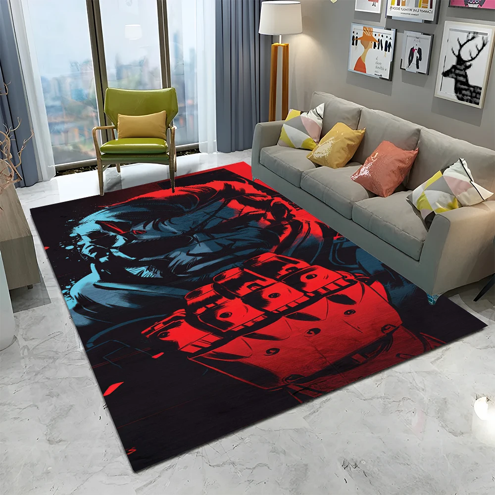 Metal Gear Solid Game Gamer Cartoon Carpet Rug for Home Living Room Bedroom Sofa Doormat Decor,kids Area Rug Non-slip Floor Mat - Image 3