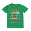 Level 100 Days of School Completed T-Shirt for Kids Short Sleeve Crew Neck Tee Tops Best Gift To Child Summer Clothes 6