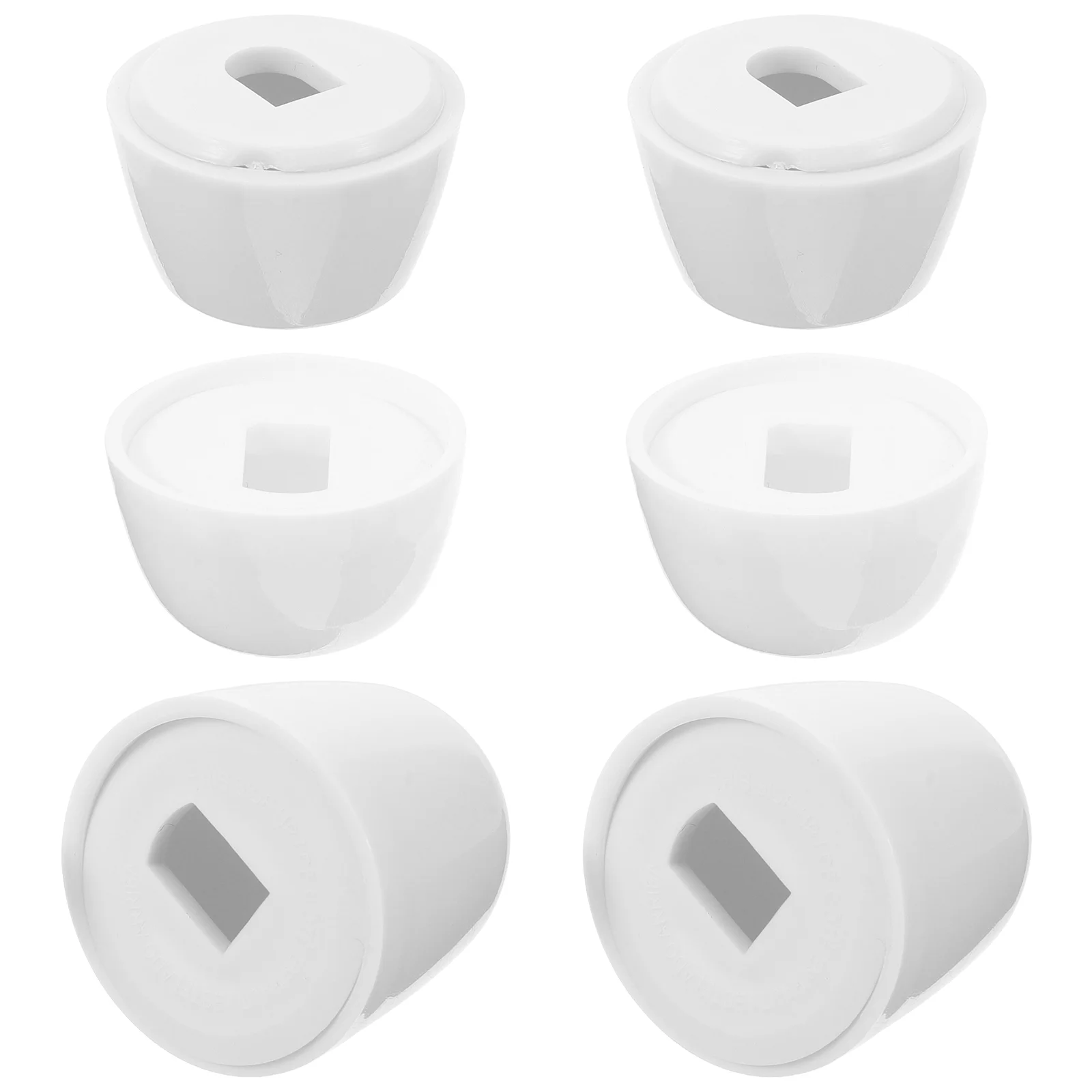 

6 Pairs Bolts Toilet Accessories Decorative Cover Covers Caps Component Supplies Seat Floor for Bowl Screws