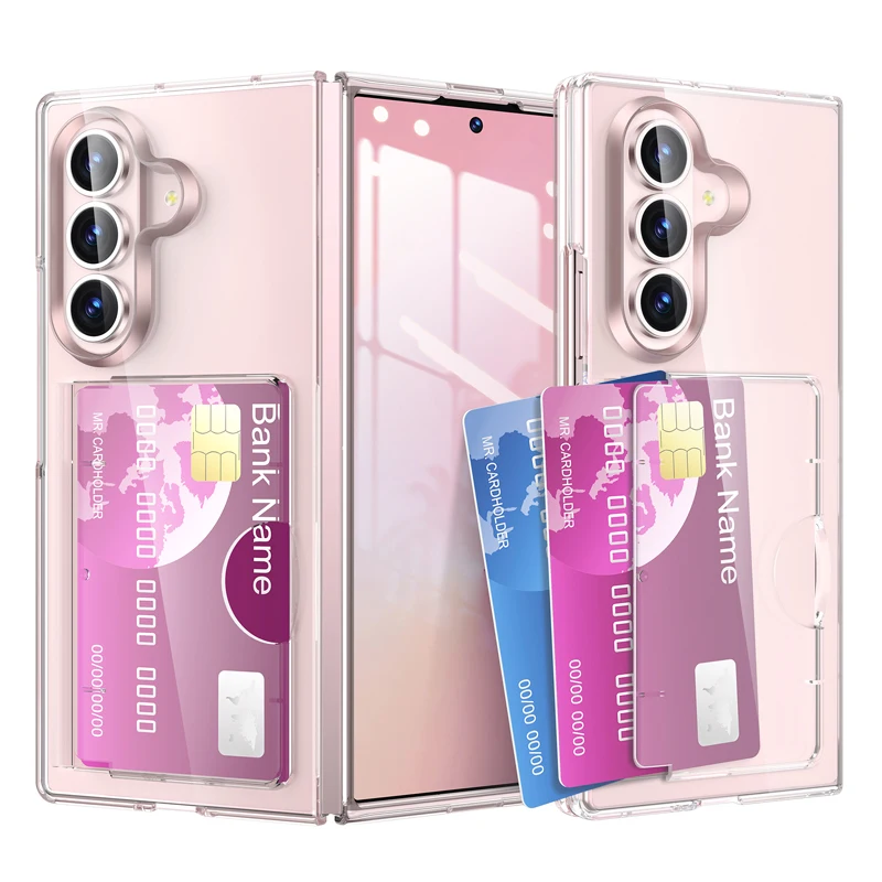 Ultra-Thin Fashion Color Folding Case with Card Slot for Samsung Galaxy Z Fold
