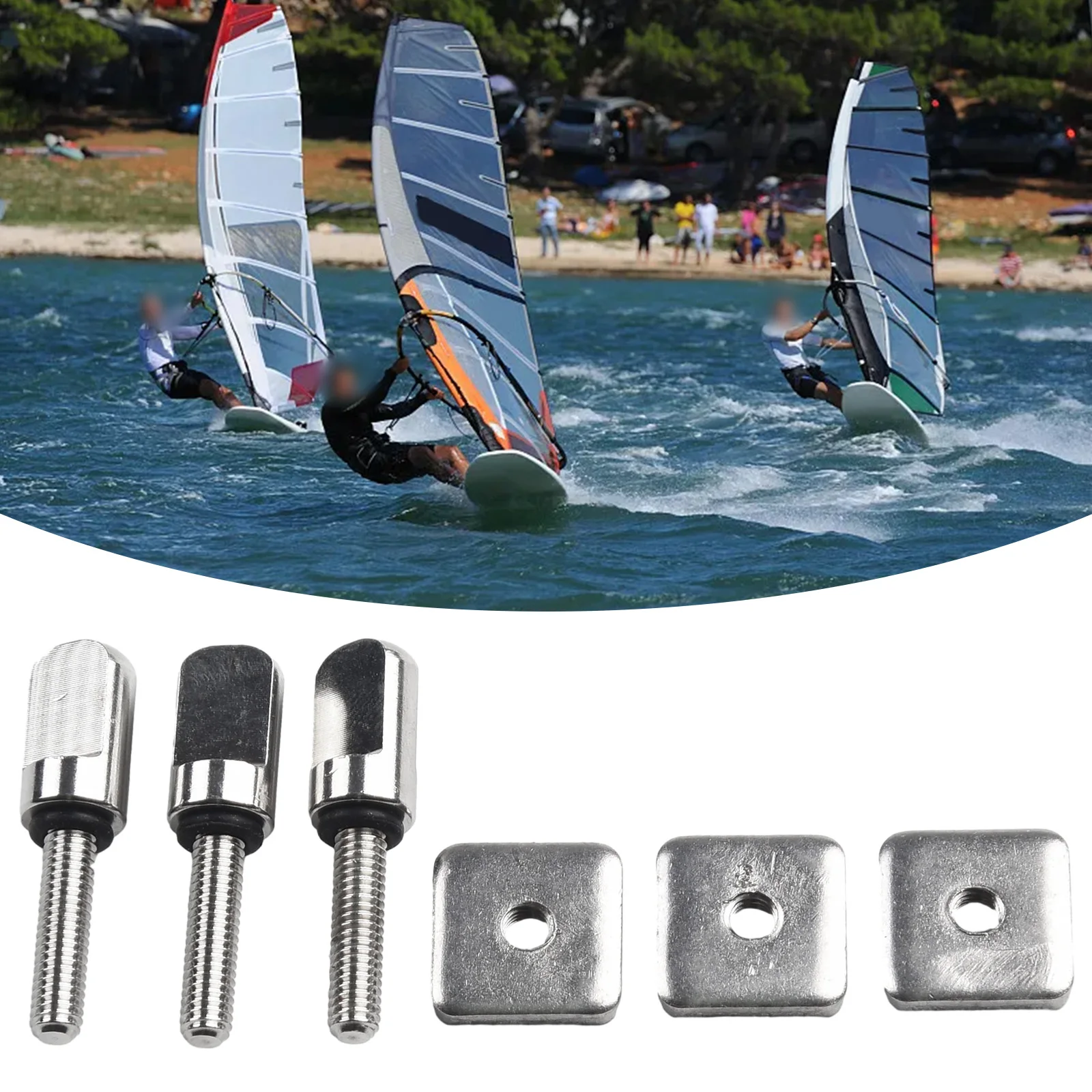 

1/3pcs Surfboards Fin Screw M4 Surf Fin Bolts Sliding Fin Nails Replacing Screws Fin Screws Single Fin Nails Replacing Screws