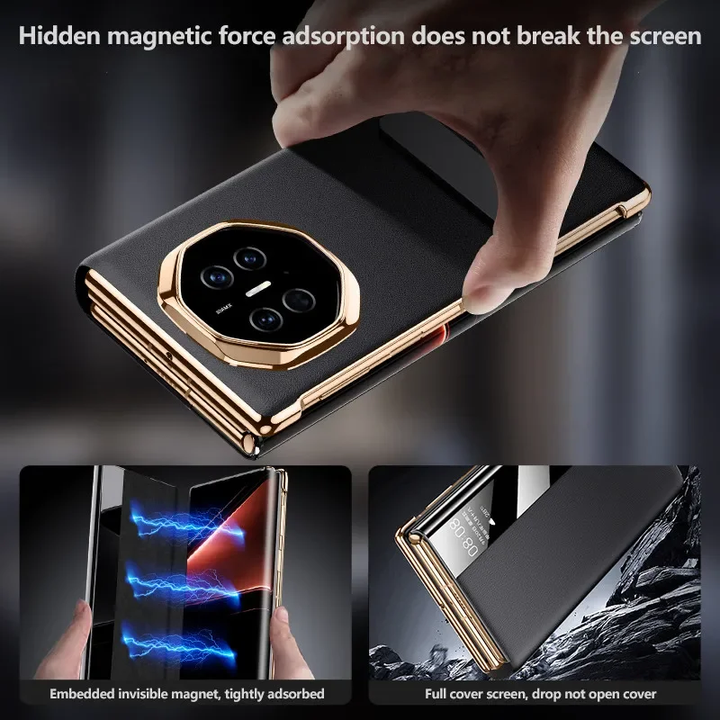 Premium Rotating Stand PU Leather Flip Book Cover