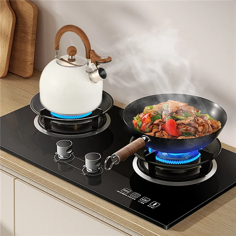 Tetera Y51A, tetera con silbido de acero inoxidable de 2,5 L para estufa, con mango, silbato fuerte y ebullición rápida antioxidante