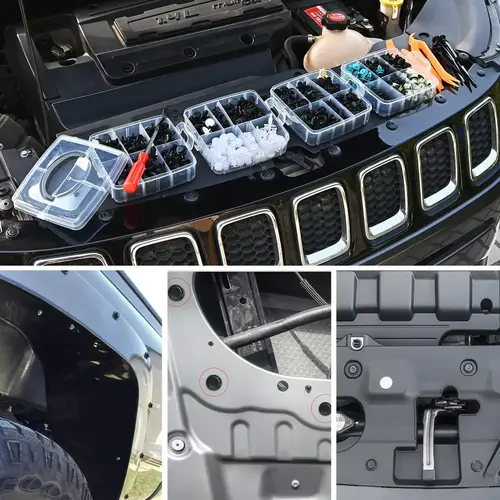 835 Car Push Retainer Black Nylon Fastener Clips in Plastic Box for GM Ford Lexus Honda Chrysler Mazda Nissan Jeep Ford - Image 6