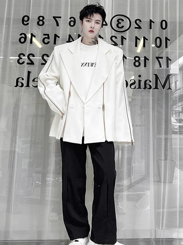 LUZHEN 2025 Spring New Fashion Elegant Zipper Splicing Design Casual Blazer Coat Men's High Street Original Suit Jacket 29afe4 5