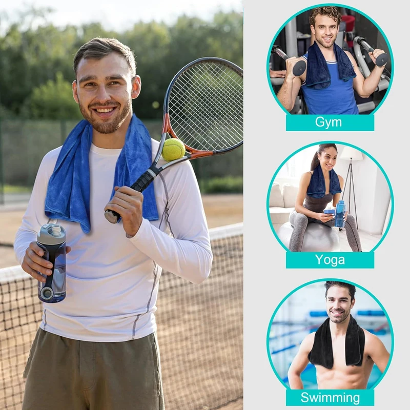 Fitness Towel for Sports Quick-Drying Towel Gym Equipment Sweat Pad Towel soft and lightweight for gym swimming yoga beach 4