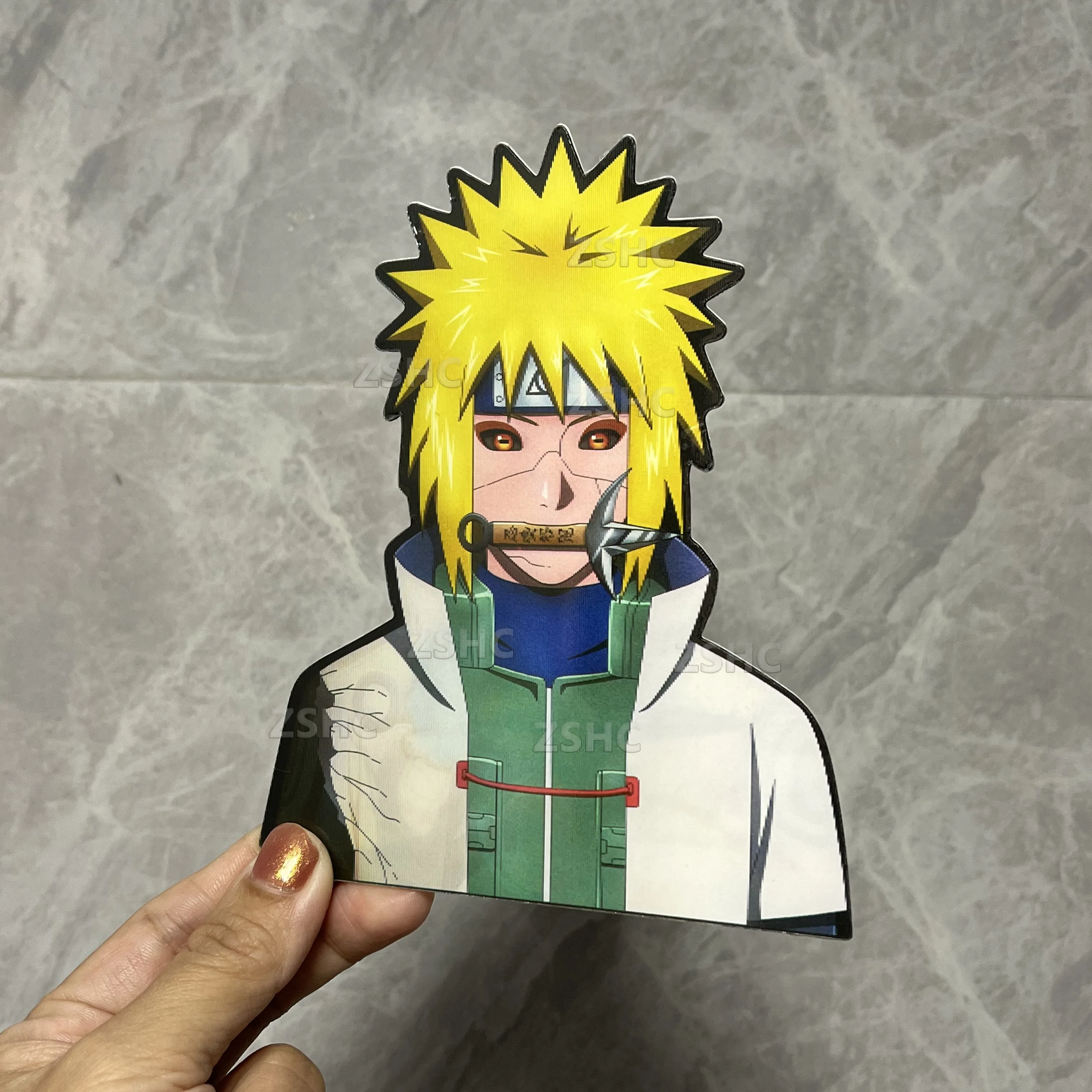 Naruto minato namikaze movimento adesivo anime decalques