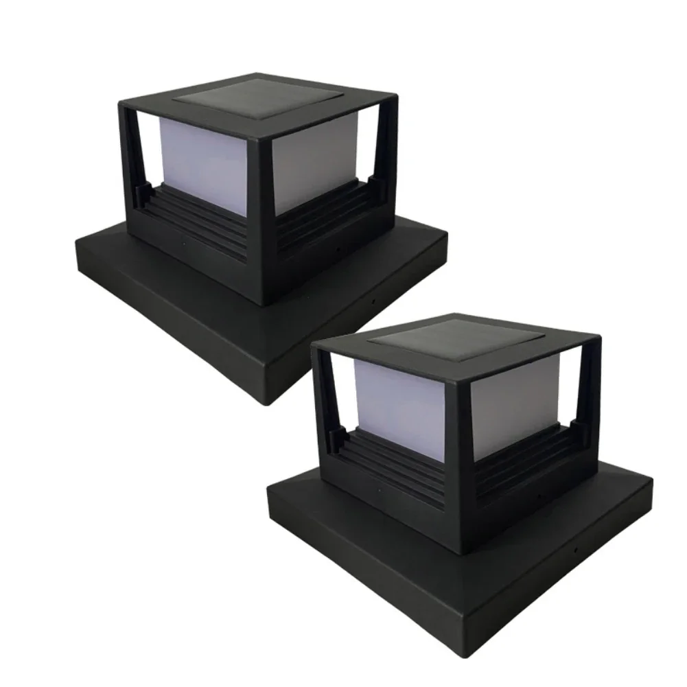 Solar Landscape Lights Waterproof Led Fence Lamp Solar Panel Pipe