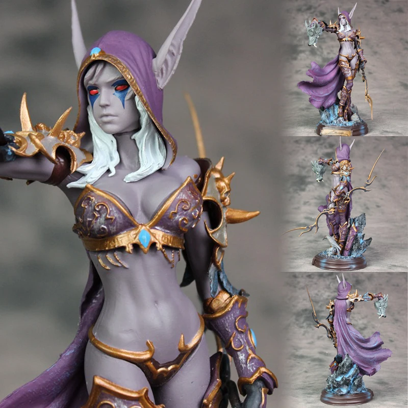 

World of Warcraft Figurine Sylvanas Undead Queen Windrunner Statue Figma Handmade Model Decoration PVC Action Figure Toys 24cm