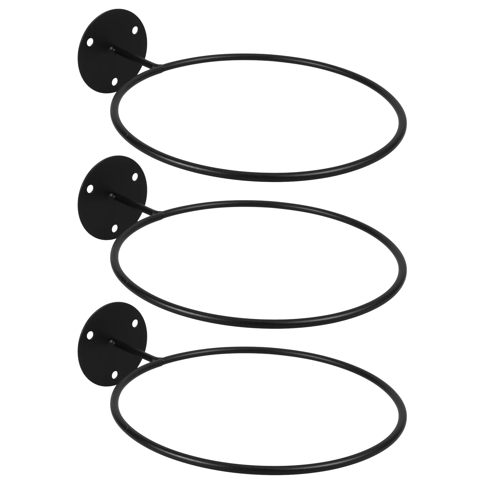 3 Pcs Football Storage Rack Basketball Display Holder Football Storage Rack Balls Wall Holder Fitness Gym Equipment
