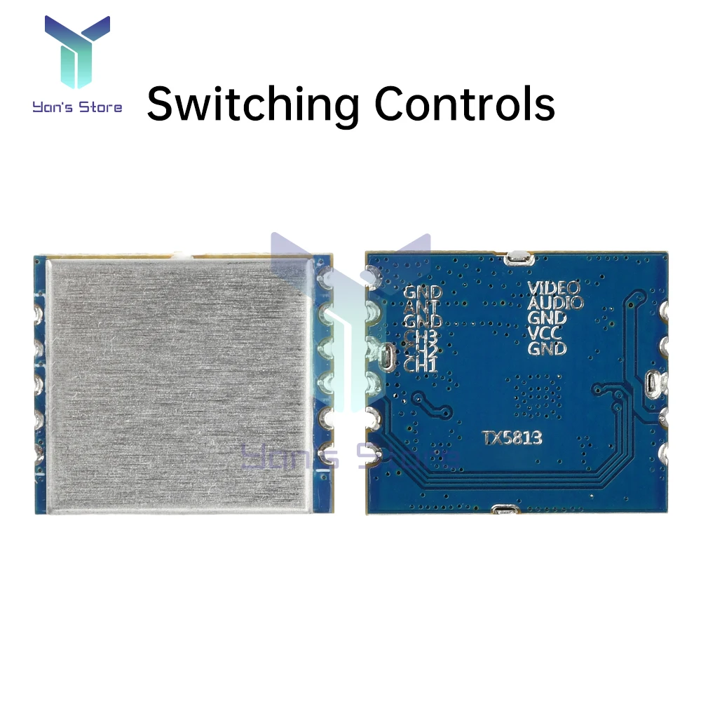 5.8G TX5813 20mW Modulo Trasmettitore Modulo di Trasmissione RF FPV Video Audio VTX SPI Controllo di Commutazione 8 Canali FM - immagine 4
