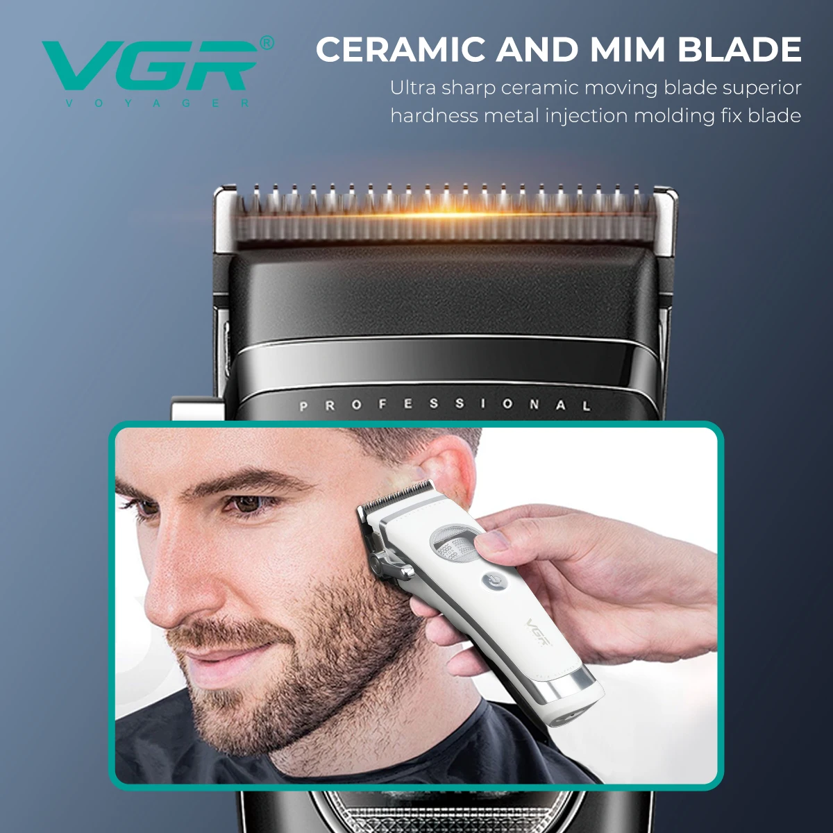 VGR ماكينة قص شعر احترافية ماكينة قص شعر محرك دوار...