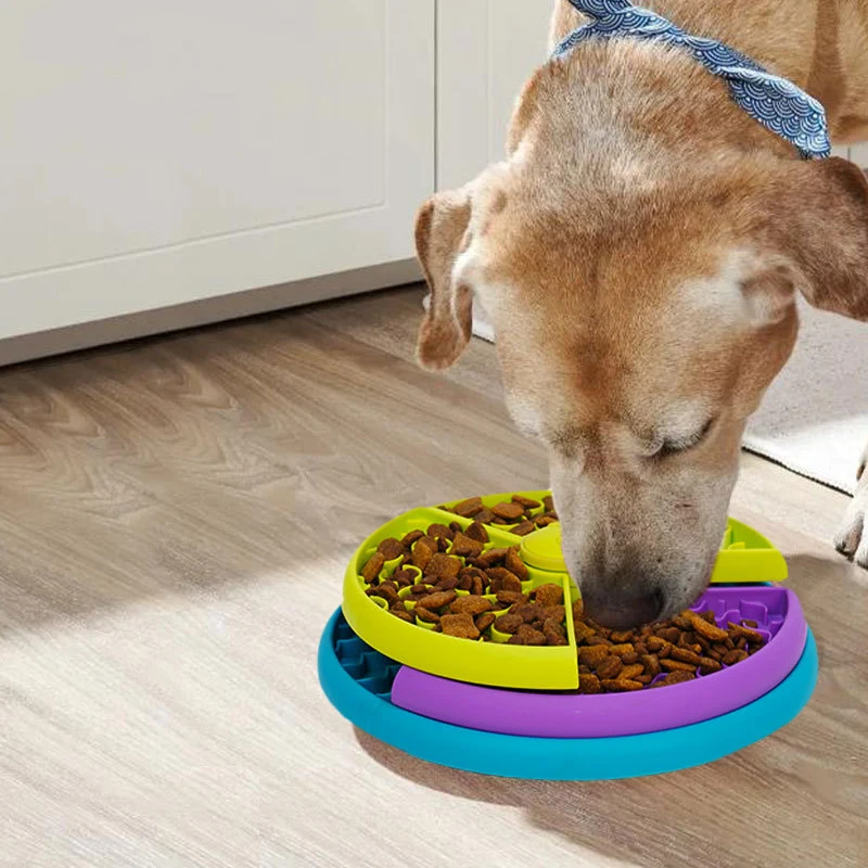 

Dog Puzzle Toys Slow Feeder Interactive Increase Puppy IQ Food Dispenser Slowly Eating NonSlip Bowl Pet Cat Dogs Training Game