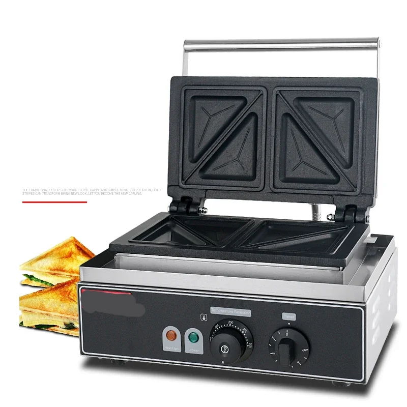 Sandwich Machine Commercial Multifunctional Triangle Baked Sandwich Breakfast Machine Household Double-sided Heating