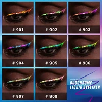 CHARMACY Multichrome Liquid Eyeliner Pen Glitter Waterproof  Long-lasting High Pigment Smudge-proof Eye Liner Makeup for Women 2