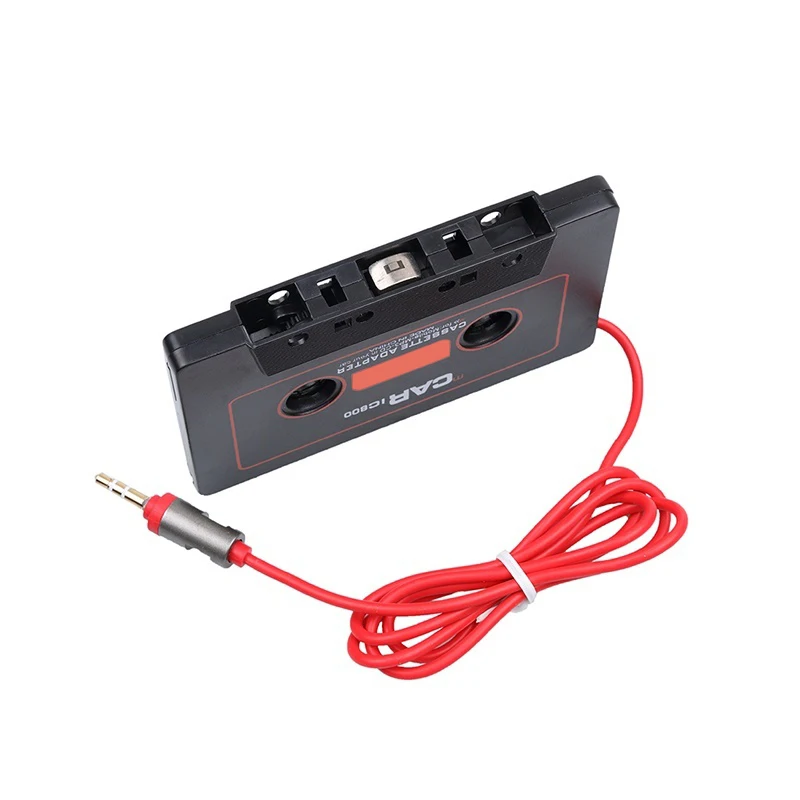 자동차 카세트 테이프 어댑터 카세트 Mp3 플레이어 변환기, 아이폰 MP3 AUX 케이블 CD 플레이어용, 3.5mm 잭
