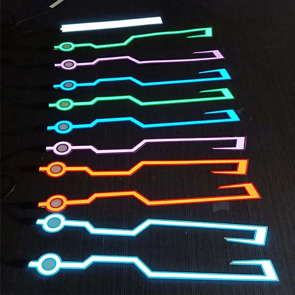 헬멧 스트립 EL 스티커 LED 헬멧 라이트 스트립 오토바이 헬멧 라이트 야간 라이딩 액세서리 방수 LED 냉광 아마기