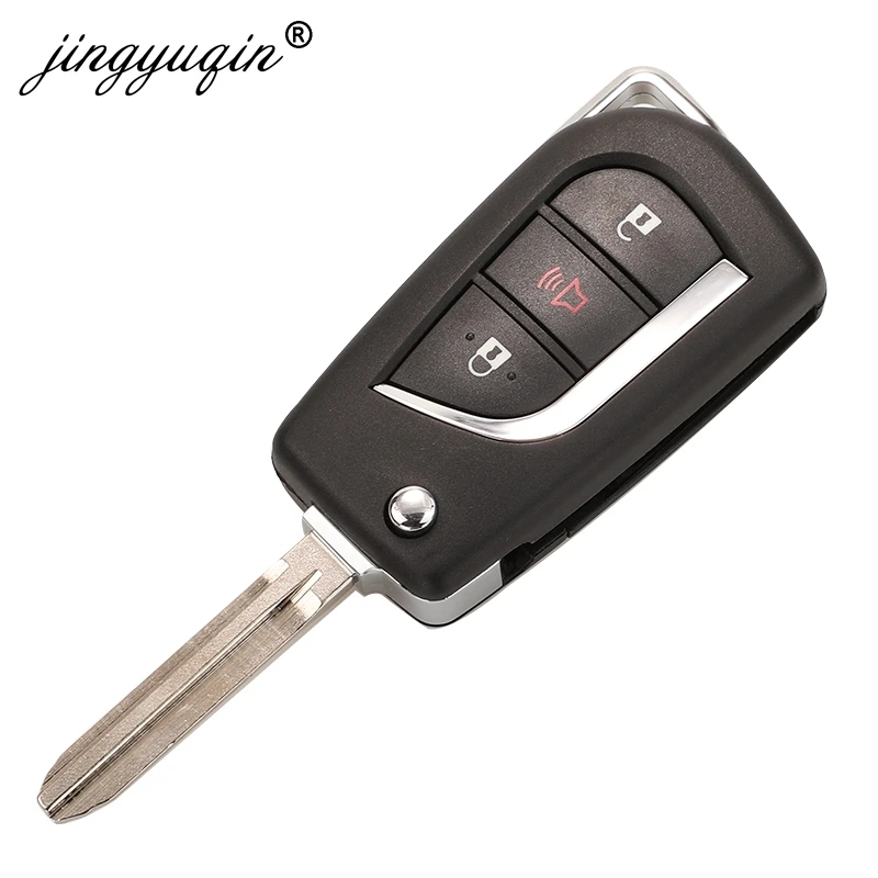 Key Case Flip Folding Remote Key Shell Holder fit CR2016 for Toyota Levin Camry Reiz Highlander Corolla VA2 Toy48 Toy43