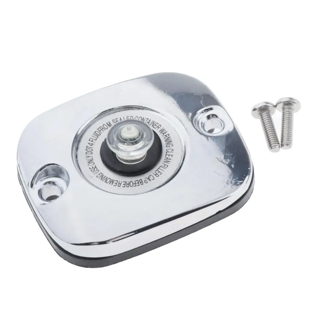 Chrome Front Brake Master Cylinder Lid Cover for Touring Models 96-07