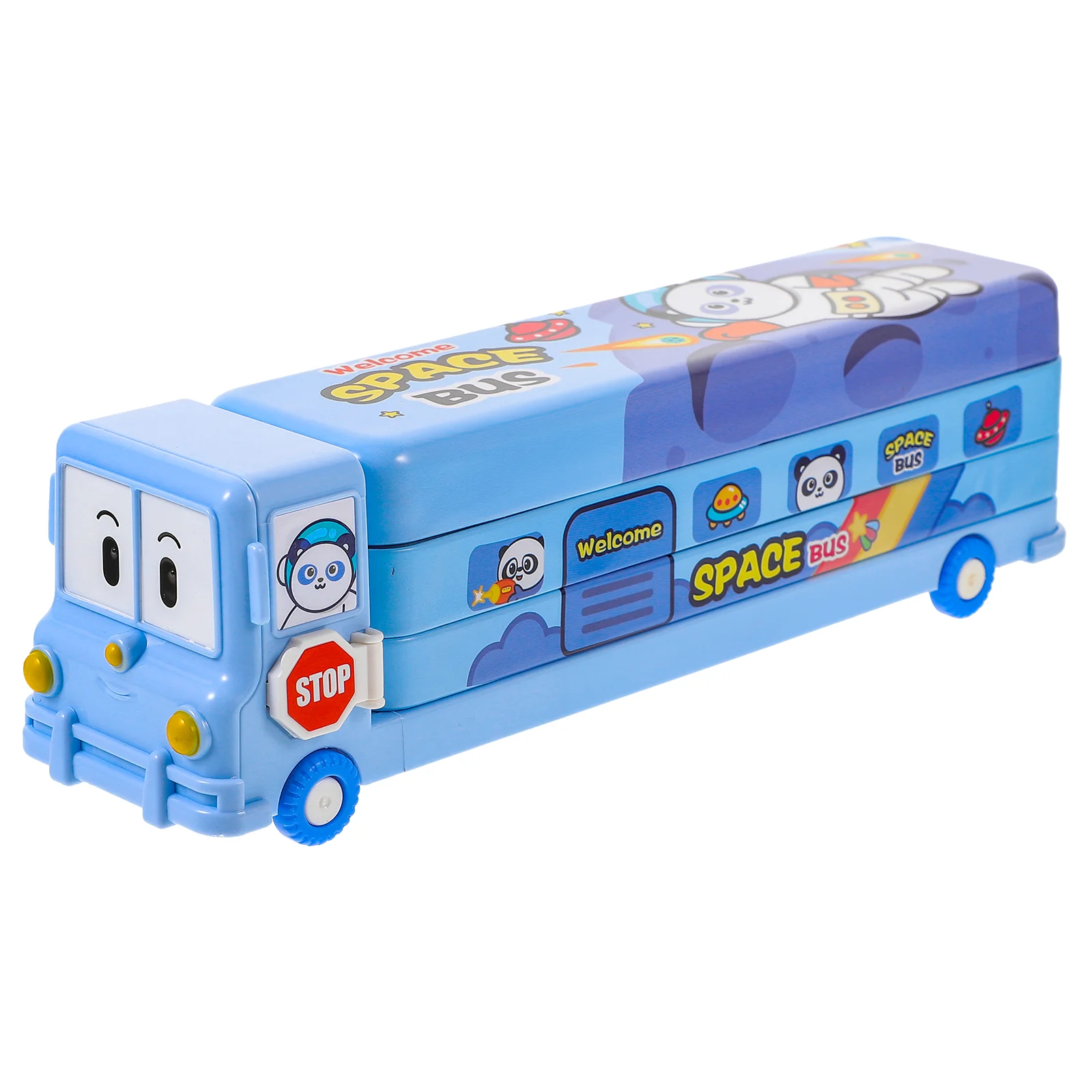 

Large Pencil Organizer Case Capacity School Bus Toy Decorative Cartoon Pouch Small Creative Cases Toys Container