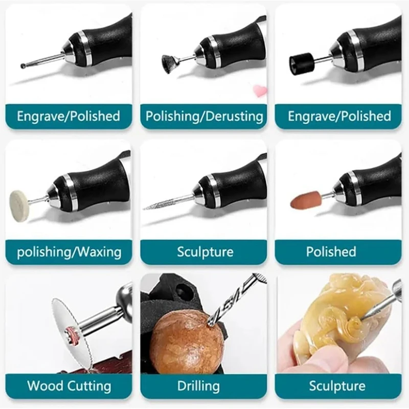 WCS-Engraving Pen, Engraving Pen For Metal, Wood, Glass And Plastic, Professional Engraving Pen Kit Tool