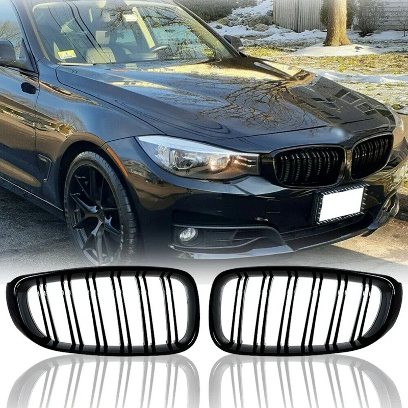 

1 пара, автомобильная радиаторная решетка для BMW F34 335I GT 3-Series 2014-2017