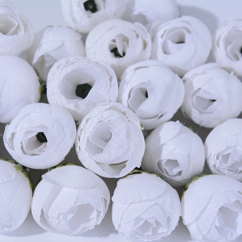 10-Piece Set of Rose Tea Buds Artificial Silk Flowers