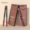 6cps/Set Rozza Velvet Matte Lip Liner,Long-Lasting Waterproof Finish,Non-Fading,Brown,Pink,Purple Shades,Perfect for All Skins 5