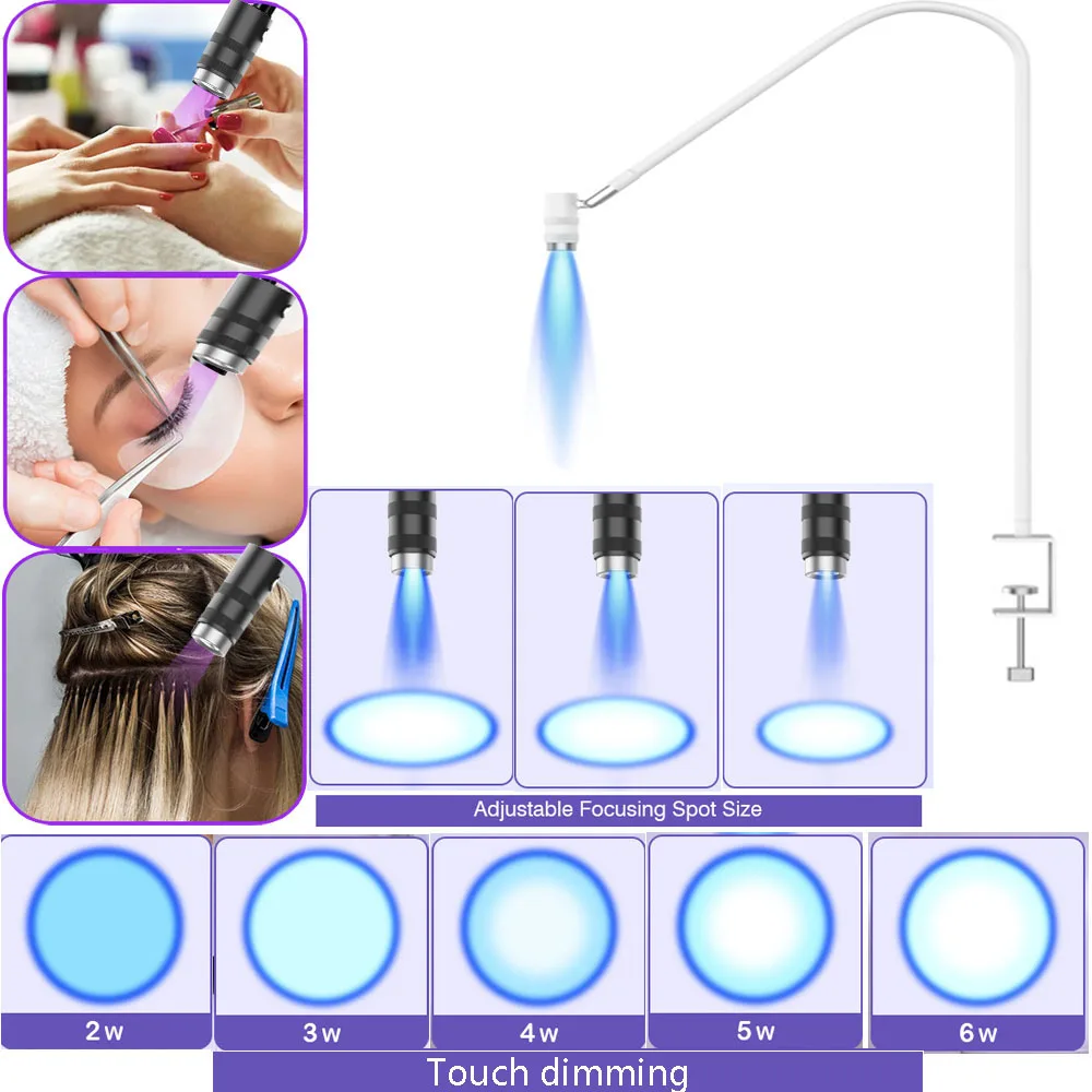 5V USB UV Eyelash Curing Lamp UV Lash Colloidal Light Touch Control Focus Foot Switch 5V USB for Nail Dryer Eyelash Extension