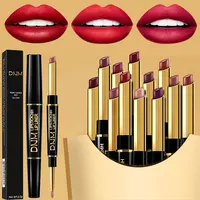 Rouge à lèvres longue durée à double extrémité, tasse antiarina, haute pigmentation, imperméable, cadeaux de la journée du Léon, Jules Liner 1