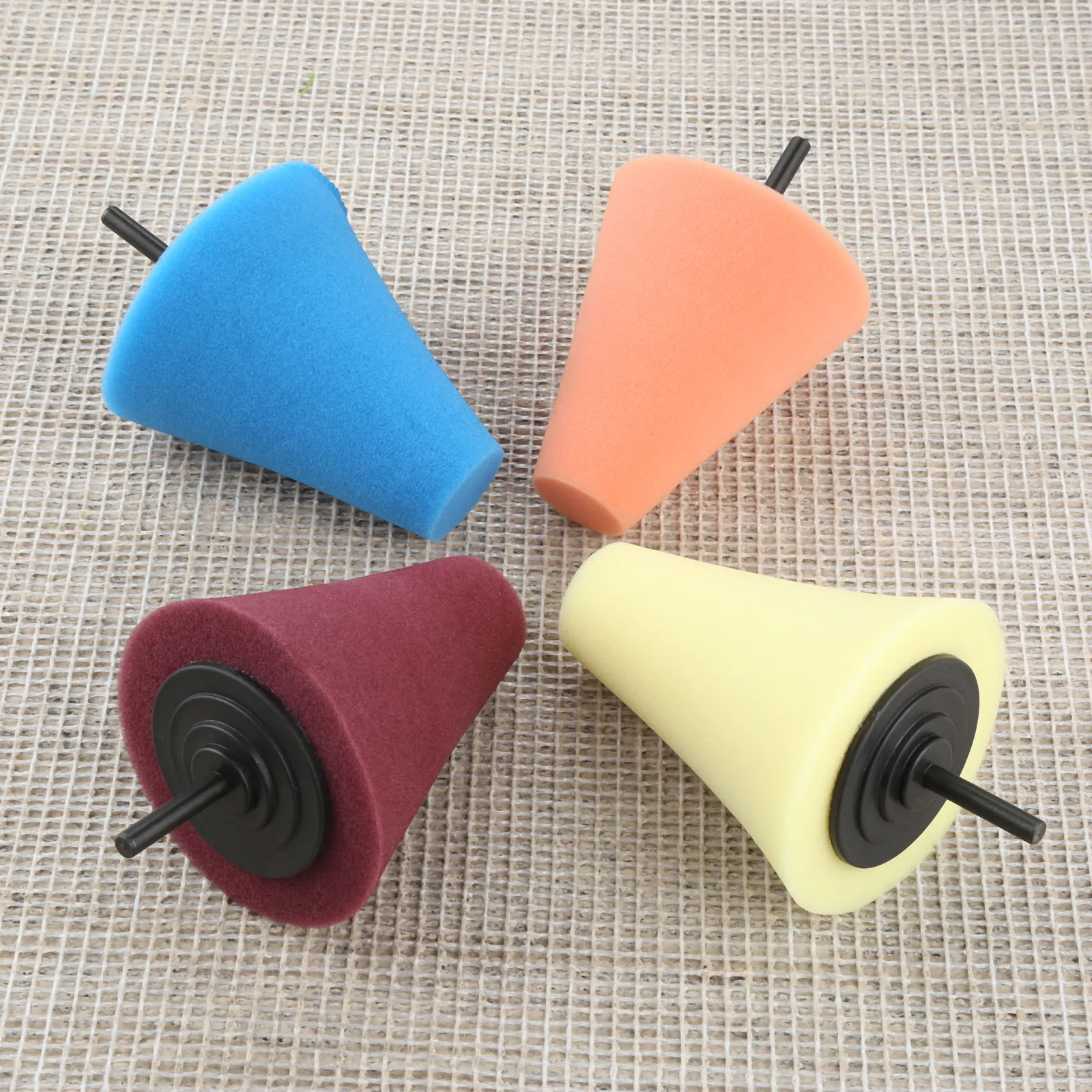 DRELD 1Pc Foam Sponge Polishing Pad Cone Shaped Car Burnishing Buffing