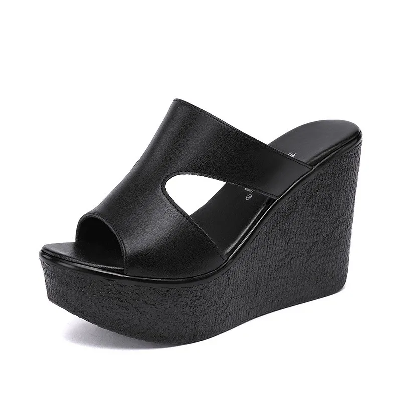 women sandals women high heels wedge sandals Women's Wedge Slippers Summer Sexy High Heel Outer Slippers Fashion Open Toe Beach Shoes Women