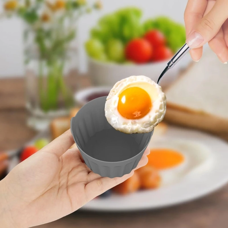Pack of 2 Safe and Practical Air Fryers Moulds Ramekins for Air Fryers Practical Poached Eggs Maker