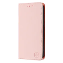 Luxury Anti - Theft Leather Wallet Flip Cover Phone Case with Magnetic Closure - Redmi 14R (Pink)