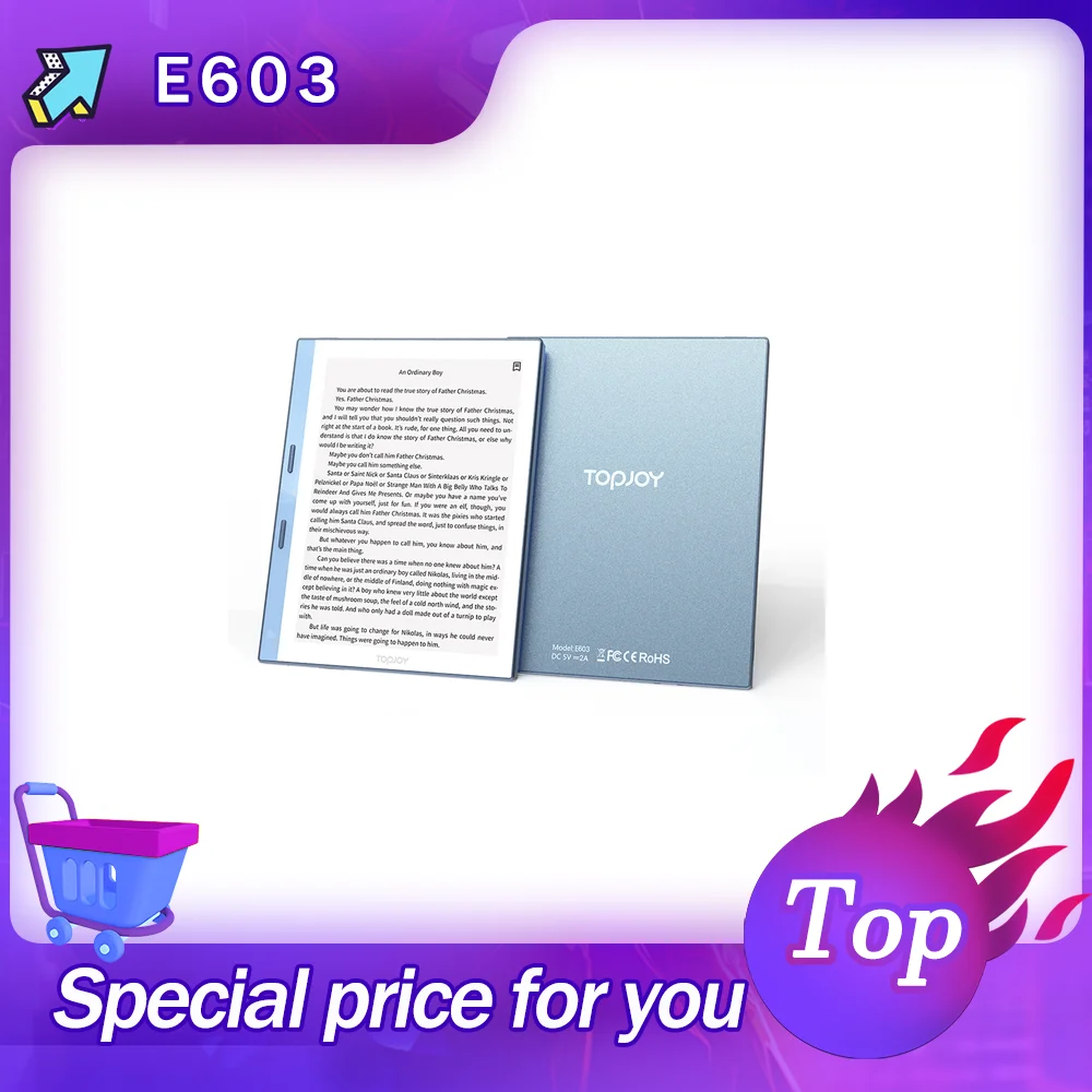 TOPJOY E603 E-Reader Device For Pdf Reader E-Book Buy Direct From China Factory