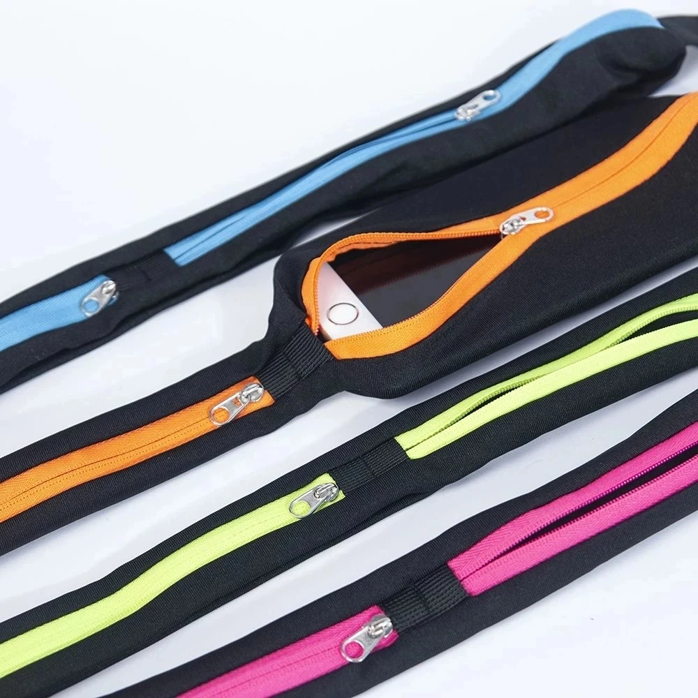Waist Pack Double Pocket Waterproof Phone Belt Nylon Casual Small Bag Traveling Running Cycling Hiking Sport Traveling Shopping 5