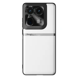 Luxury Leather Skin Feel Shockproof Phone Case - Premium Protective Bumper Cover for MOTO X50 ultra (White)