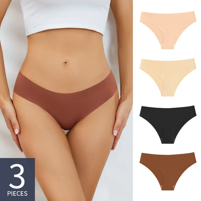 5 Piezas/paquete Tangas Cómodas Para Damas De Un Solo Color Sin