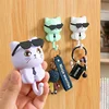 4pcs Kitten Hooks Cartoon Cats Wall Hook Wall Hanging Hanger Rack Key Holder Home Storage Utility Wall Decoration for Clothe Hat 2