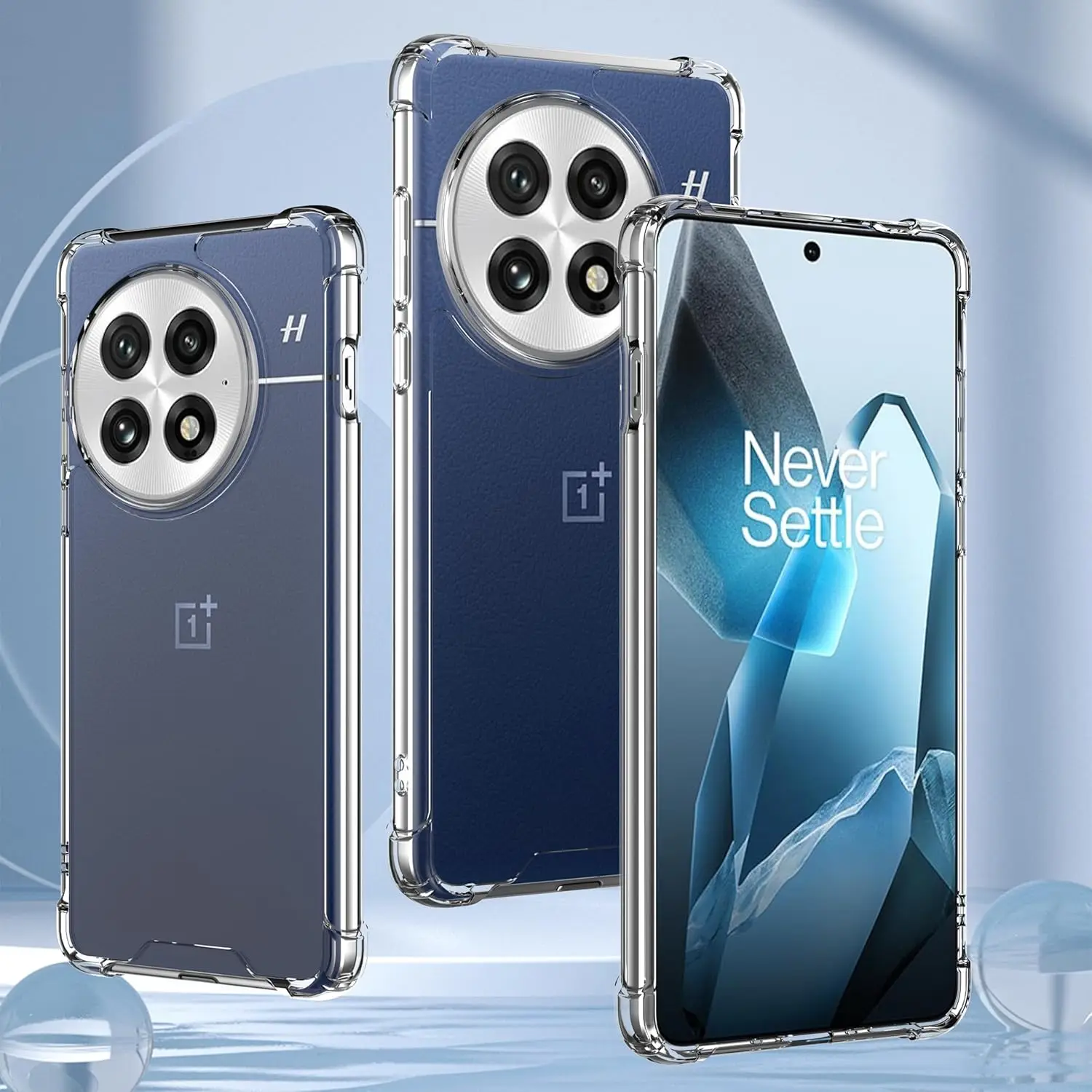 TPU Transparent Shockproof Protective Phone Case with Reinforced Corners